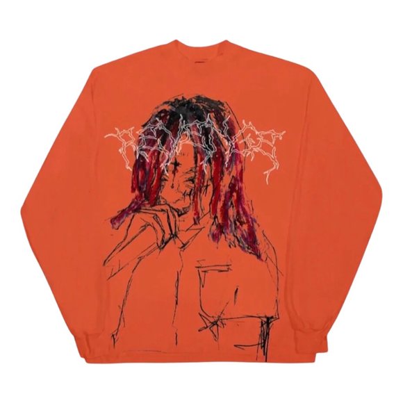 Revenge x Trippie Redd Lightning Long Sleeve Orange